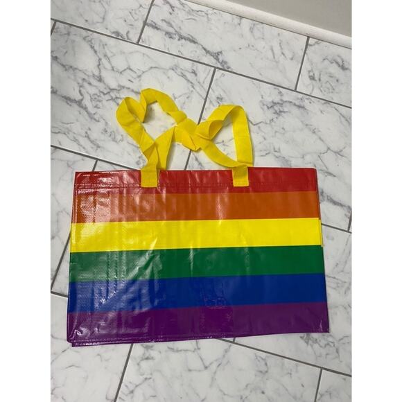 Ikea Storstomma Rainbow Large Bag Shopping Storage Pride LGBT LGBTQ - Picture 1 of 3